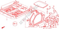 CHASSIS STRUKTUUR(BUITEN PANEEL) voor Honda NSX NSX 2 deuren 5-versnellings handgeschakelde versnellingsbak 1991